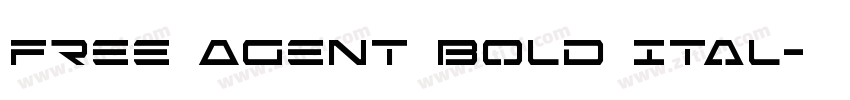 Free Agent Bold Ital字体转换 Free Agent Bold Ital字体转换